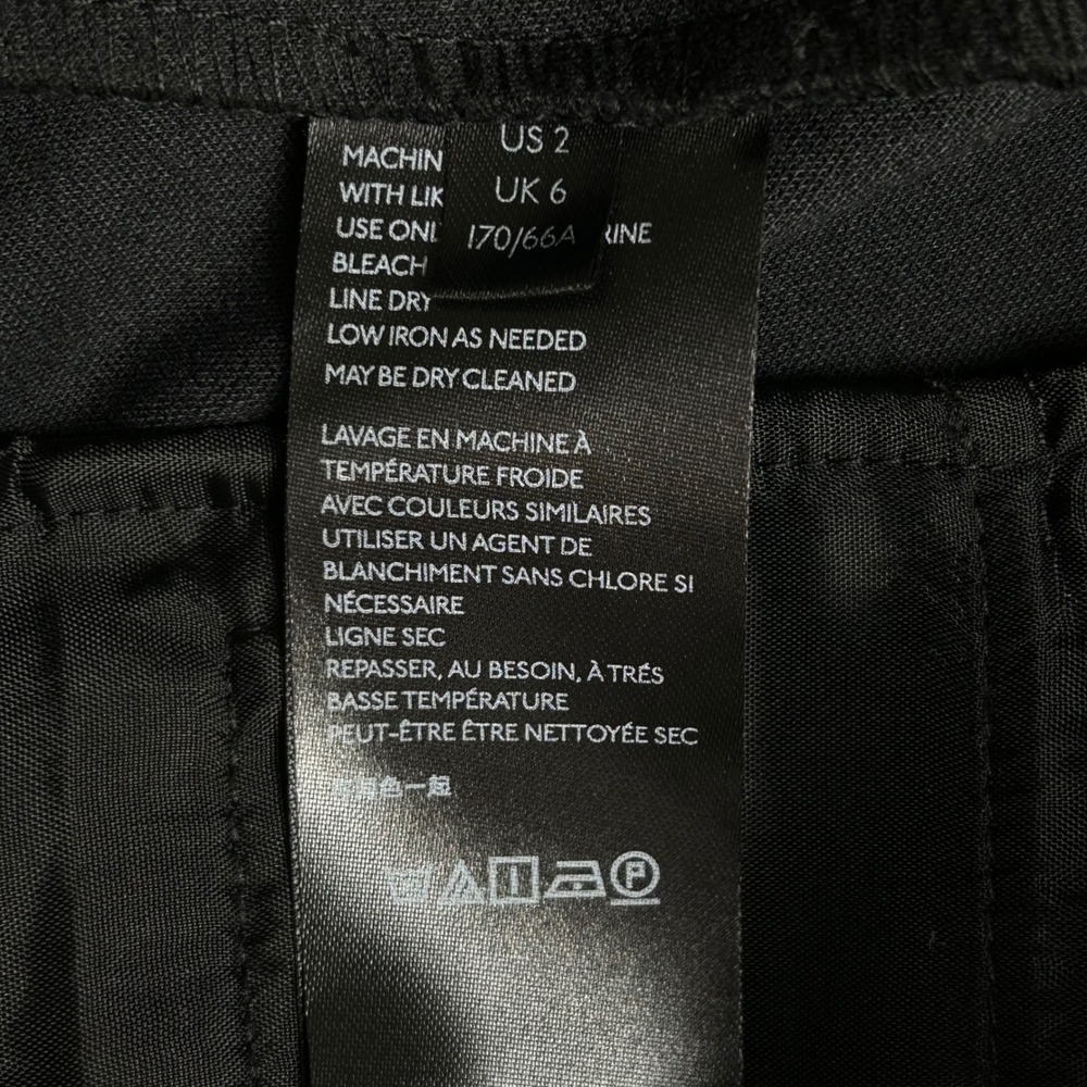 Anthropologie the essential SLIM Black Cargo Ankle Pants Womens Size 2 - Picture 7 of 16